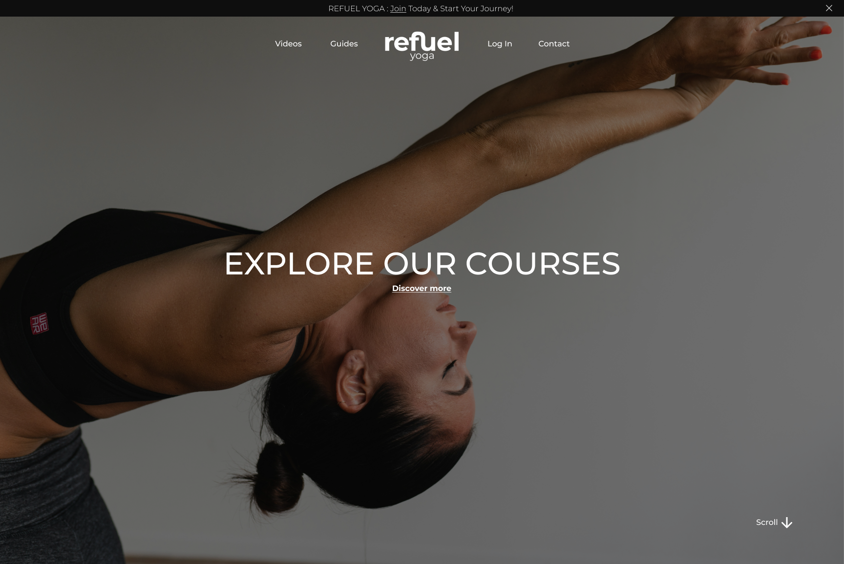 Aperçu du projet Refuel Yoga